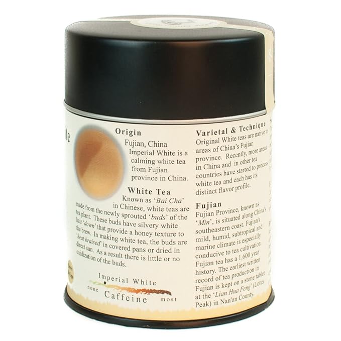 The Tao of Tea Imperial White Tea Loose Leaf 3.5-Ounce Tins (Pack of 2)