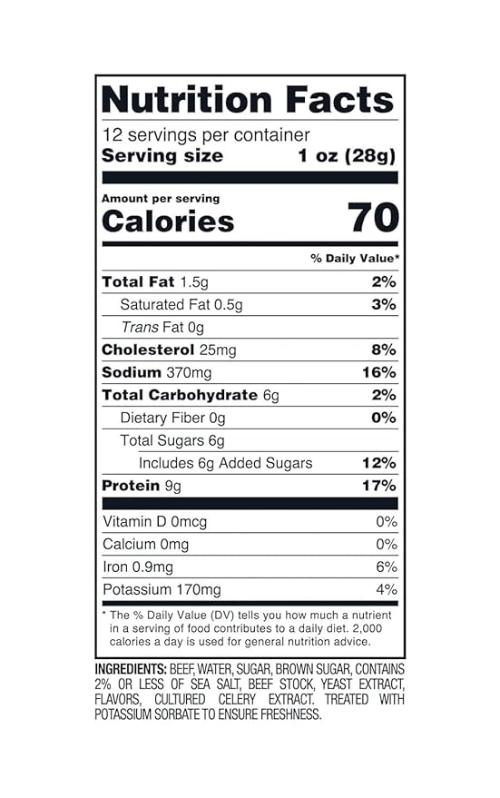 Members Mark Beef Steak Strips – 12 oz Bag | Premium Tender Beef Jerky Strips Slow-Smoked &amp Seasoned for Bold Flavor – High-Protein Snack Low Fat Beef Snack for On-the-Go Energy