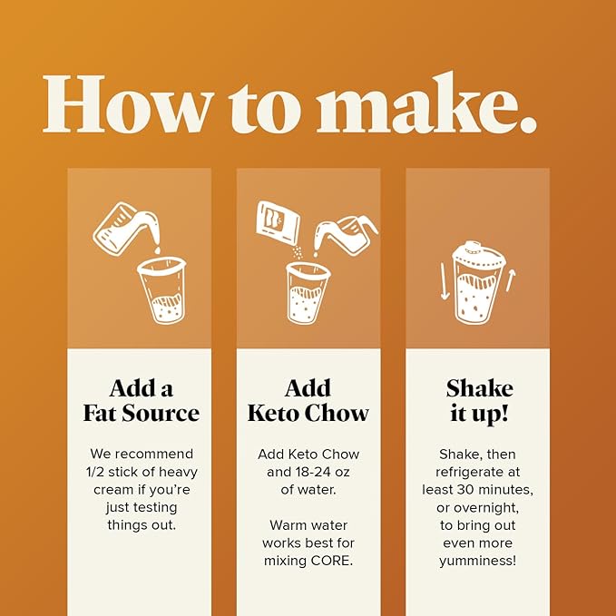 Keto Chow Caramel Pumpkin Spice | Keto Meal Replacement Shake Powder | Nutritionally Complete | Low Carb | Delicious Easy Meal Substitute | Protein Rich You Choose The Fat | 21 Meal Serving