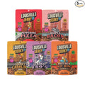Louisville Jerky Co. Vegan Jerky Variety Pack Plant Based Protein Snack (3 Ounce 5-Pack) – Smoky Carolina BBQ Buffalo Hot Wing Maple Bacon Smoked Black Pepper General Tso