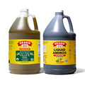 Bragg Organic Extra Virgin Olive Oil 128oz and Liquid Aminos All Purpose Seasoning 128oz Bundle