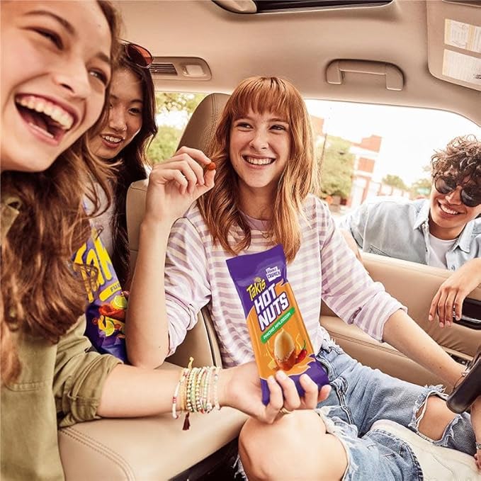 Takis Nacho Xplosion Hot Nuts 12 pc / 3.2 oz Snack Size Box Cheese and Chili Pepper Flavored Hot Spicy Double-Crunch Peanuts