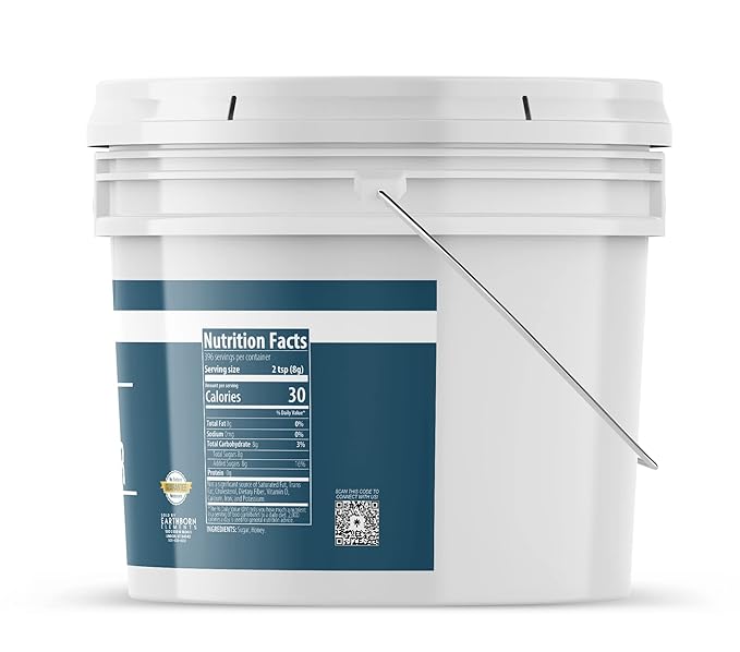 Earthborn Elements Honey Powder 1 Gallon Bucket Natural Sweetener Drinks &amp Baking