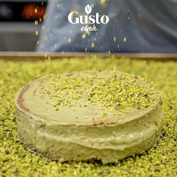 Pistachios Chopped 8.8 oz (250 g) Pistachios Raw unsalted chopped Pistachio nuts for ice cream sundaes Gusto Etna Non GMO Product of Italy