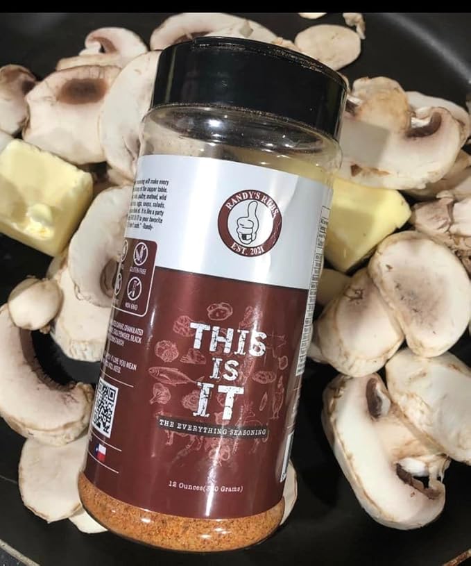 Randy's Rubs Seasoning THIS IS IT The Everything Seasoning GLUTEN FREE SUGAR FREE and NON-DAIRY IT DONT SUCK Y'ALL! (One LARGE 12 Ounce Shaker)