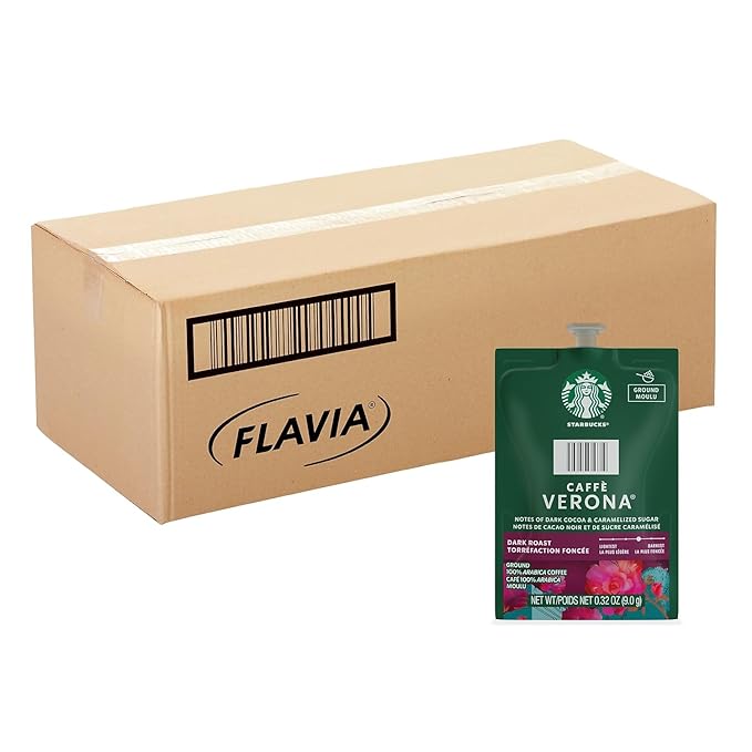 FLAVIA Starbucks Caffe Verona Coffee Freshpacks .32 oz. 80/Carton (MDR10098) (SX03)