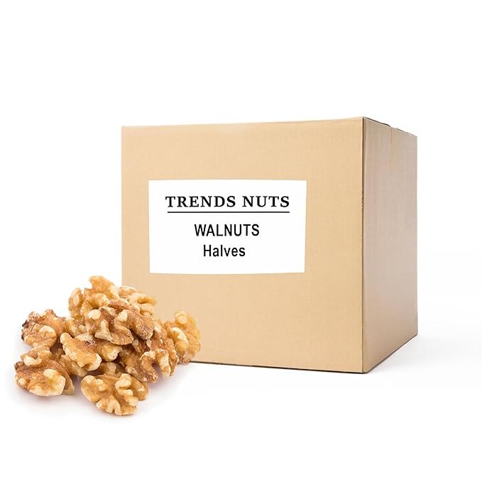 Walnut Halves – Fresh Raw &amp Natural Perfect for Baking Snacking and Cooking (9 LBS)