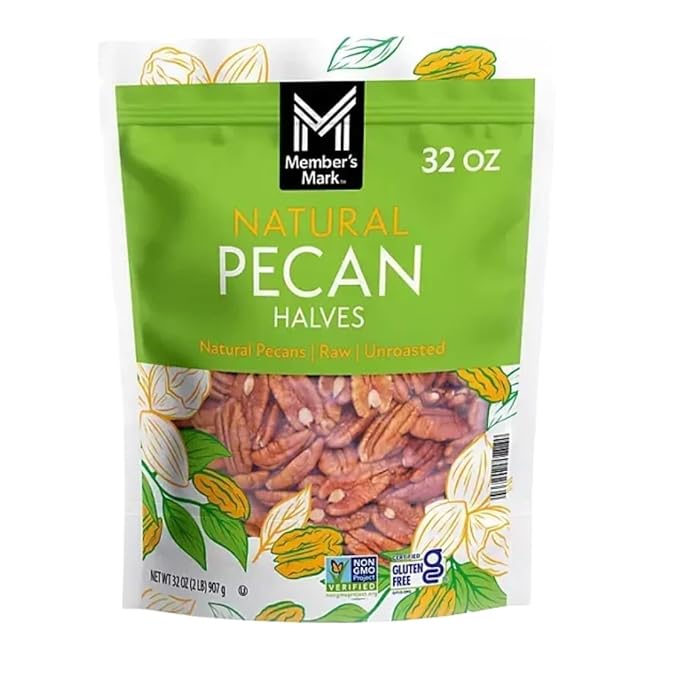 M-Natural Pecan Halves 32 Ounces (1 Pack)