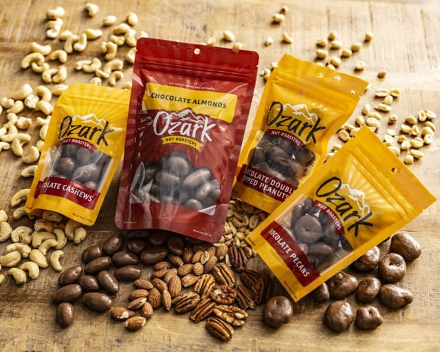 OZARK NUT ROASTERS No Sugar Added Chocolate Raisins Gourmet Creamy Milk Chocolate Covered Raisin Snacks 14 oz Pack of 2