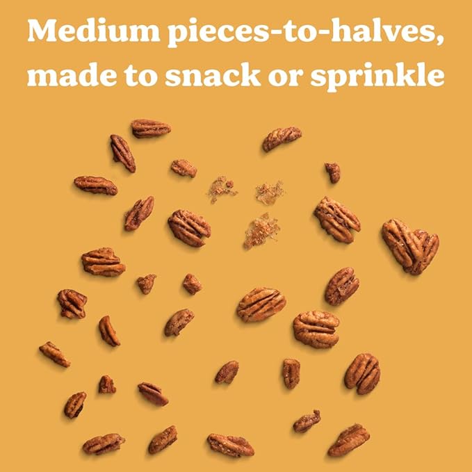 Evie's Pecans - Variety Pack of Roasted Texas Pecan Snacks - 4 Flavors - Healthy Non-GMO Gluten-Free and Vegan - 3 Oz 4-Pack - Made-in-the-USA