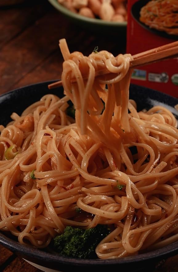 Explore Cuisine Organic Edamame Spaghetti - 2.2 lbs - Low-Carb Keto-Friendly and Explore Cuisine Organic Brown Rice Stir Fry 8 oz Pack of 10 - Easy-to-Make Noodles - Gluten Free - 40 Total Servings