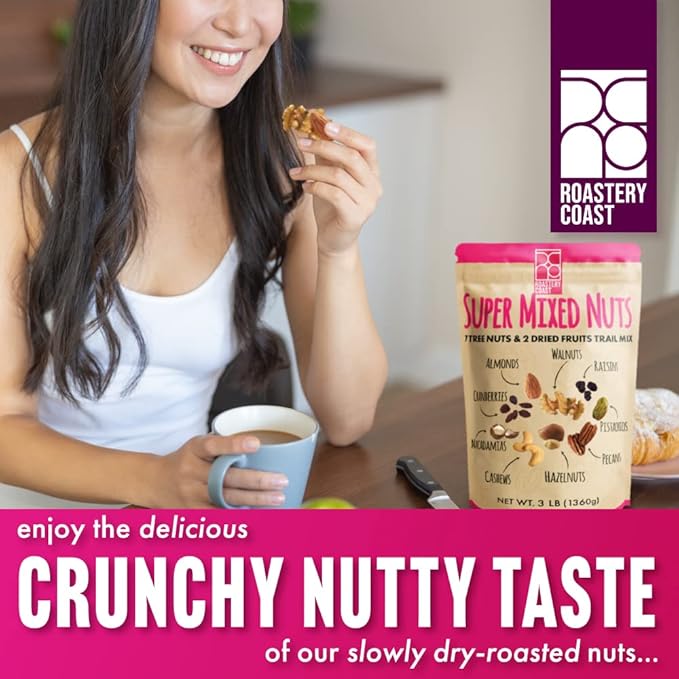 Roastery Coast - Daily Nuts Healthy Mix Bulk | Nuts Snack Mix | Deluxe assorted snack | nut snacks | healthy snacks for adults | dry fruits | nut mix