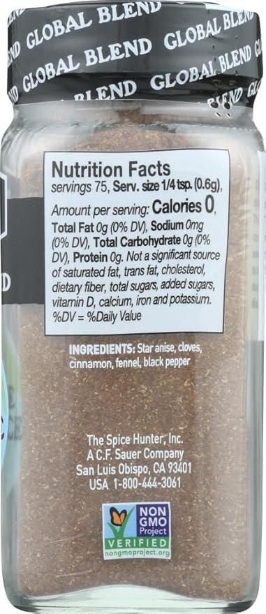 Spice Hunter Chinese 5 Spice 24x 1.6Oz