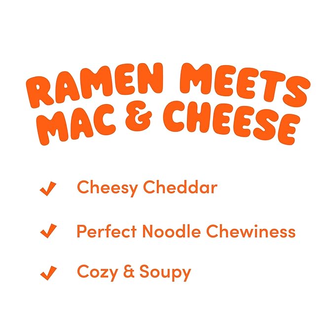 Cheesy Ramen – Spicy Cheddar Soup Ramen | Bold Cheesy Heat Korean-Style Spice | 3.92 oz (Pack of 8)