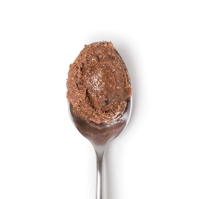 Big Spoon Roasters Dark Chocolate Almond Butter With Sea Salt &amp Raw Honey - Low Sugar Almond Butter - Crunchy &amp Bee-Friendly Almonds - Keto Gourmet Pure Almond Nut Butter - 13 Ounces