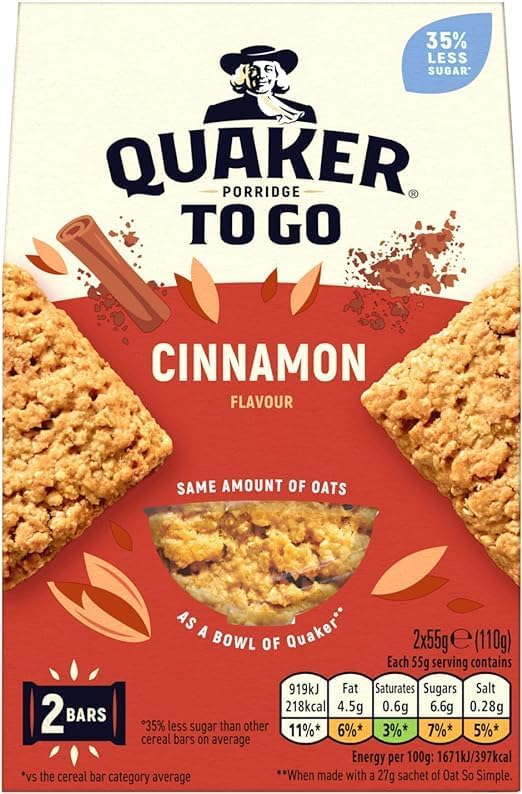 Generic Porridge To Go Cinnamon Squares 55 g Pack of 6