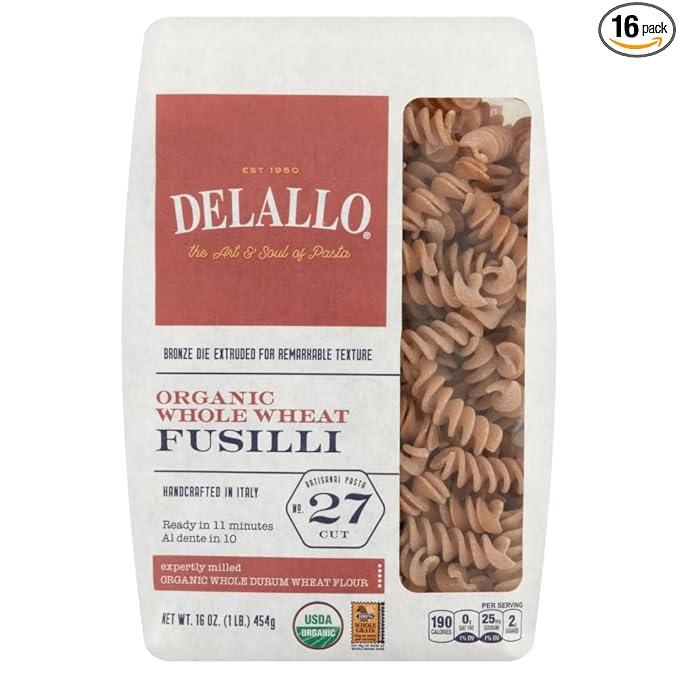 DELALLO PASTA WHLWHT FUSILLI 16 OZ PK- 16