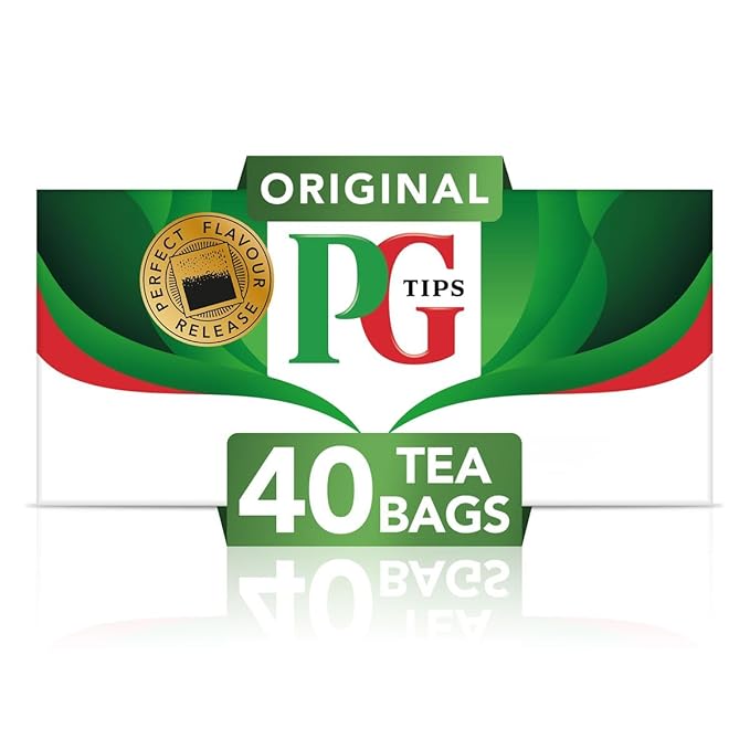 PG Tips Premium Black Tea For a Classic Caffeinated Beverage Black Tea Bags 240 Total Bags (40 Count - Pack of 6)