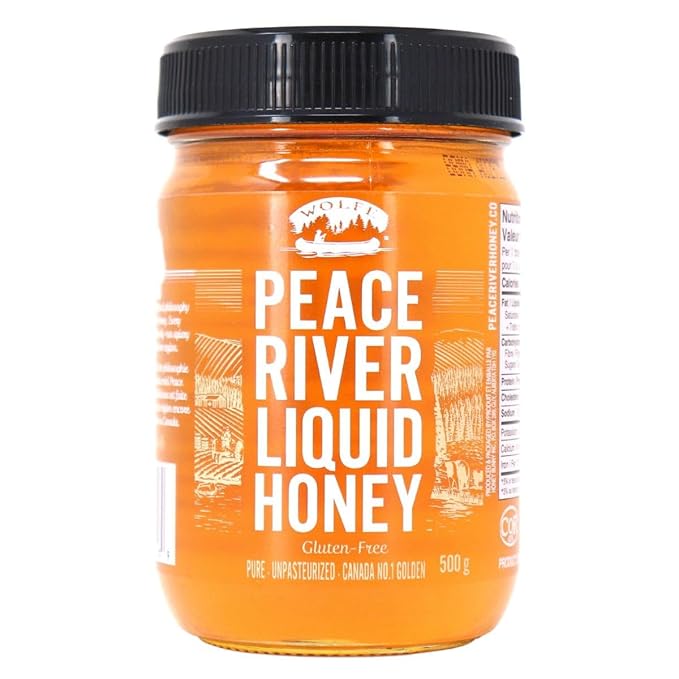 Peace River Liquid Honey | 100% Pure Raw Honey | Mild Flavor Profile | Unpasteurized | Preservative &amp Additive Free Non-GMO Certified | Sustainably Sourced | 16oz Jar