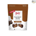 Bixby Organic Dark Chocolate Crunchy Peanut Butter Sea Salt Bites - Gluten Free Kosher Non-GMO Chocolate Clusters - Organic Dark Chocolate Snacks - Resealable 4.2oz Bags - Pack of 6 Bags