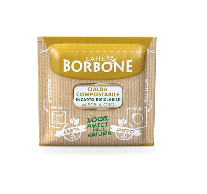 Caffè Borbone Espresso Paper Pods Gold Blend Sweet and Refined Medium Roast ESE Pods Authentic Italian Espresso- 150 Count
