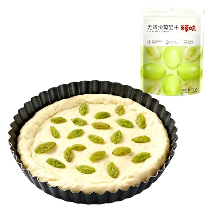 Seedless Green Raisins 100g - Soft Dried Fruit Snack No Sugar Added Ready-to-Eat For Baking Oatmeal &amp Yogurt