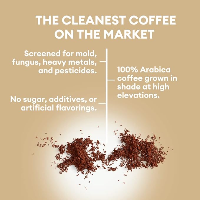 Cusa Tea &amp Coffee | Premium Instant Vanilla Dark Roast | Rainforest Alliance Certified Arabica Beans | Hot or Cold Brew Drink Mix Packets (30 Single Servings)