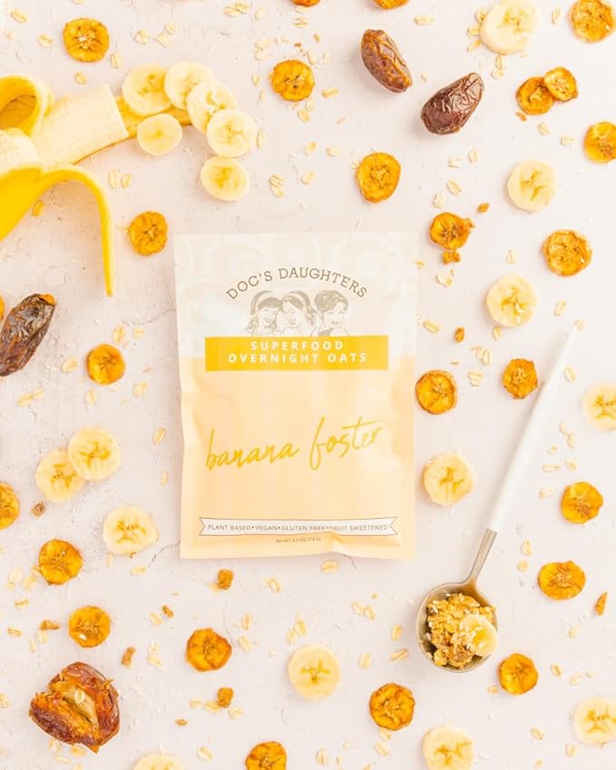 Doc's Daughters Superfood Overnight Oats - Banana Foster (6 Pack)