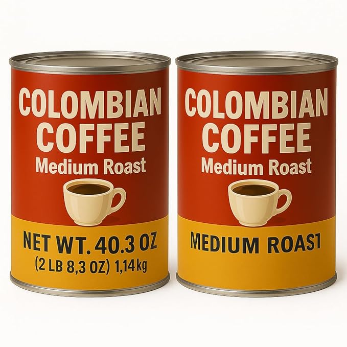 Colombian Coffee Medium Roast 40.3 oz 2-Pack