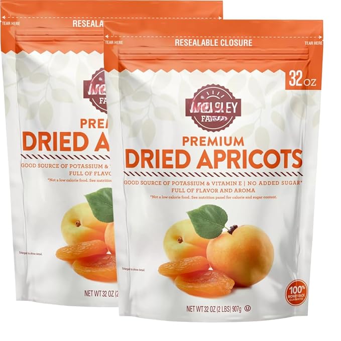 Farms Premium Dried Apricots 32 Ounces (2 Pack)