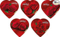 Elmer Chocolate Valentine's Day Rose Flowers Heart Shaped 2 Ounce Chocolate Gift Box - 18 Count Case