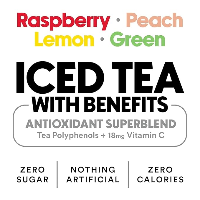 Ryl Iced Tea Variety Pack Antioxidant Superblend No Artificial Ingredients 16.0 Fl Oz (12-Pack)