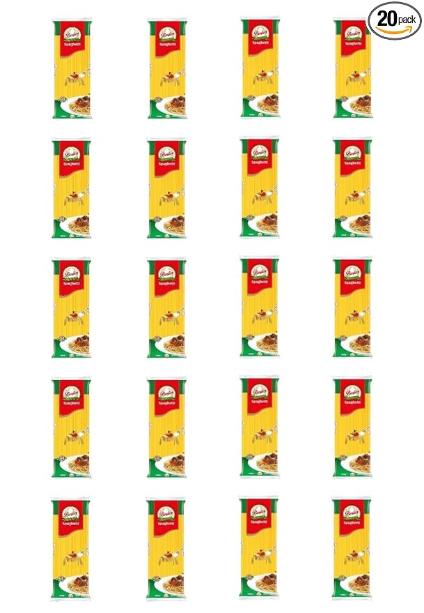 Spaghetti Pasta ByBesler 70% Durum Wheat Semolina 16 Oz Pack of 20