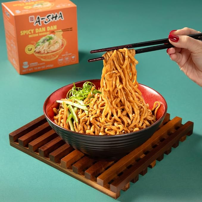 A-Sha The Signature Noodles Collection (3 Flavors 12 Packs) | 11g+ of Protein | Premium Air Dried Never Fried Noodles