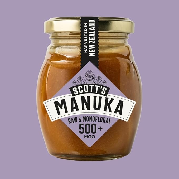 Scott’s Honey Manuka Honey MGO500+ – Raw Natural Certified New Zealand Manuka Honey Lab Tested – 8 oz