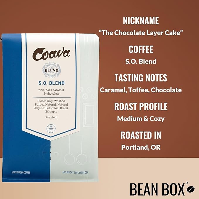 Bean Box Sampler - Roasted by Coava Roasters 2-Pack Freshly Ground Coffee Gourmet Coffee
