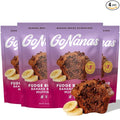 GoNanas Fudge Brownie Oat Flour Banana Bread Mix Suitable for Plant Based Vegan Diets Gluten Free Dairy Free Snacks Healthy Snacks For Adults Muffin Mix Nut Free Cupcakes Dessert NON-GMO 4pk