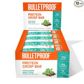 Bulletproof Chocolate Mint Chip Protein Crisp Bars 12pk High Protein Low Sugar