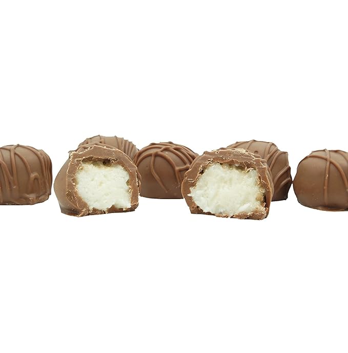 Philadelphia Candies Homemade Coconut Creams Milk Chocolate 1 Pound Gift Box