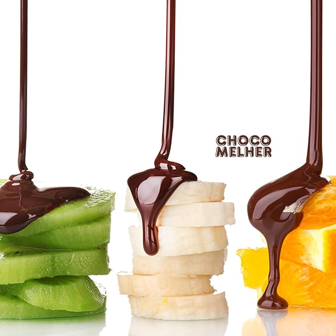 CHOCOMELHER Clasico - 12 Pack Milk Chocolate Flavored Coating for Chocobananos - Best to Cover Frozen Bananas &amp Strawberries - Traditional Snack - 12 of 13.22 oz Bags.
