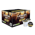 Laughing Man Hugh Jackman Single-Serve Fair Trade Keurig Recyclable K-Cup Arabica Coffee Pods Colombia Huila Dark Roast