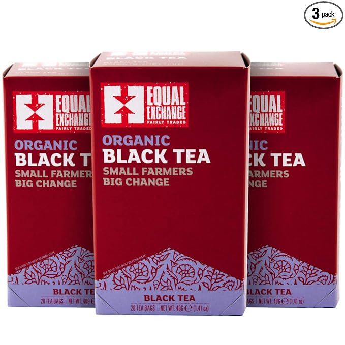 Equal Exchange Organic Black Tea 20-Count (Pack of 3)
