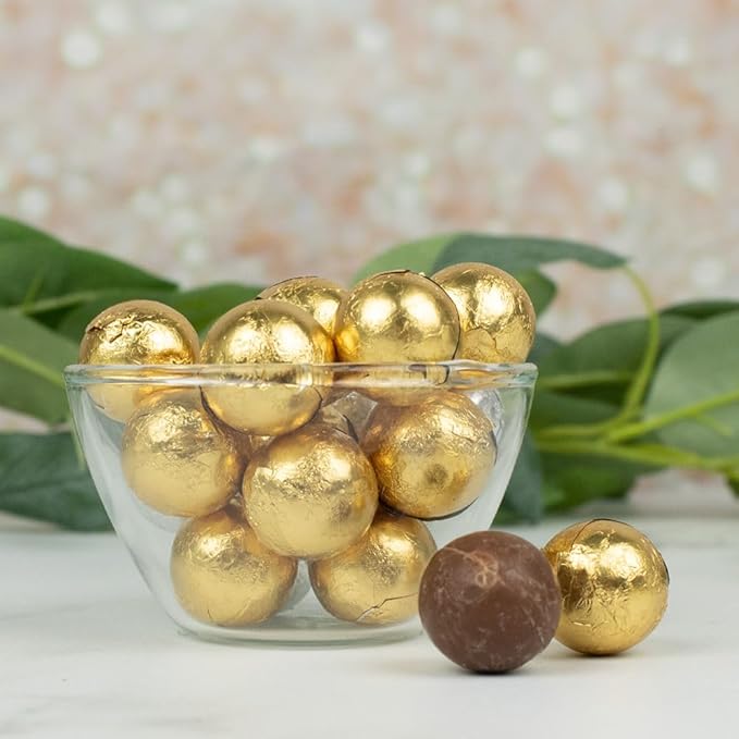 204 Pcs 100th Birthday Party Favors Milestone Elegant Assorted Wrapped Chocolate Miniatures and Milk Chocolate Gold Foil Ball Mix For Birthday Bulk Candy Candy Buffets Party Gifts DIY Favors &amp