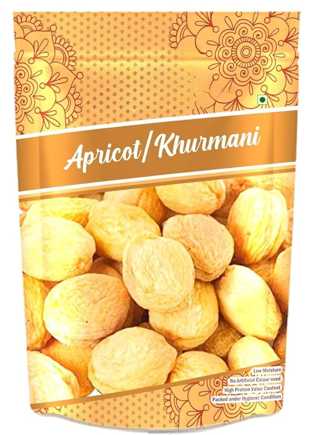 Generic Natural Khurmani Dry Fruit Big SizeNatural Sweetness No Added Sugar Preservatives Nutrient-Rich - 200 g