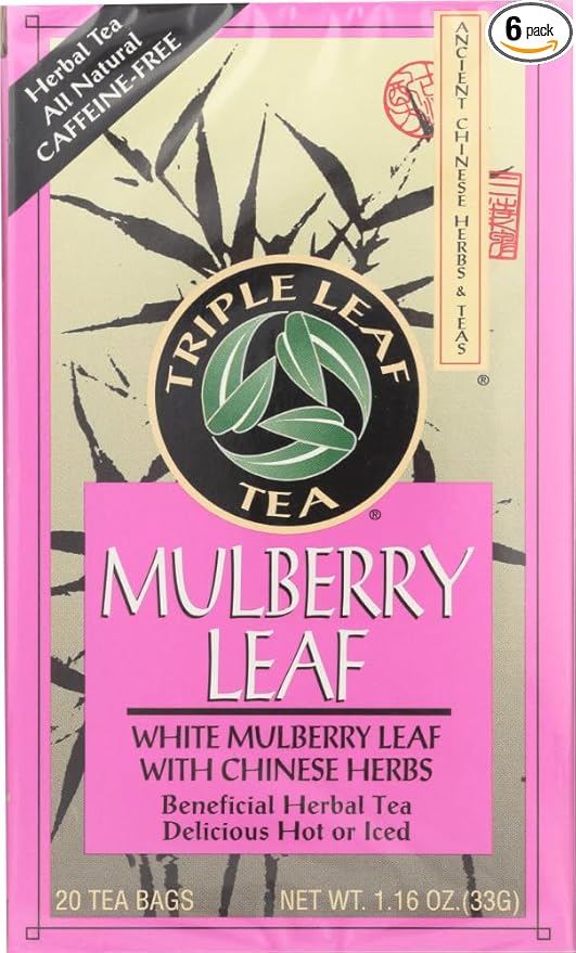TRIPLE LEAF TEA MULBERRY LEAF 20 BG 6 pack