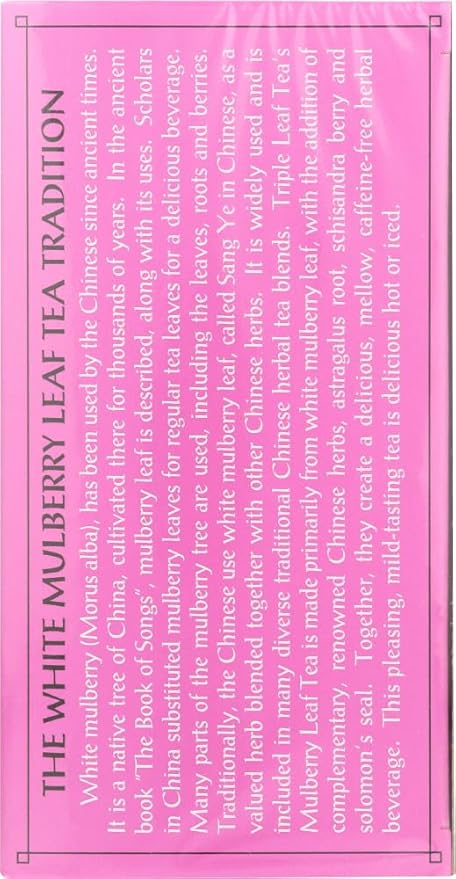 TRIPLE LEAF TEA MULBERRY LEAF 20 BG 6 pack