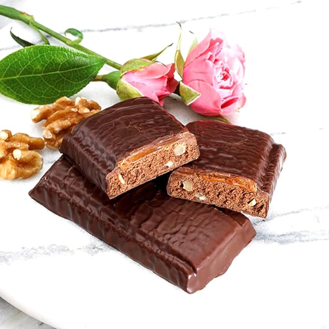 Nutmeg State Nutrition High Protein Bars 7 Servings Per Box (1 Box (7 Servings) Brownie Bar with Caramel)