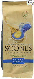Pack of 6 15 oz Sticky Fingers Bakeries Bulk Scone Mix: Just Add Water Scone Mixes (Original)