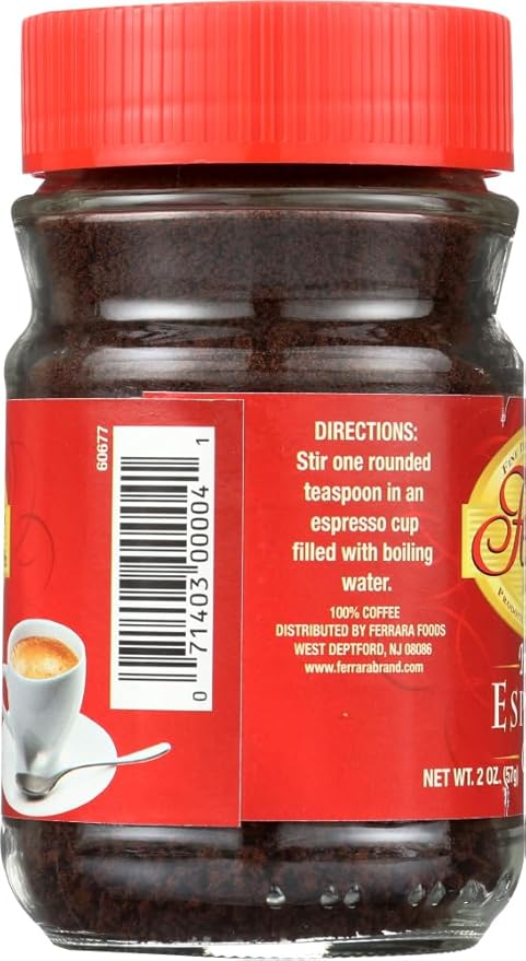 Ferrara Instant Espresso Coffee 2 Ounce (Pack of 24) by Ferrara