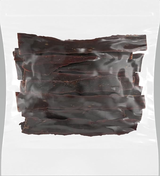 Enjoy Black Beef Jerky 16 oz (Pack of 1) | Traditional Style | High Protein | Low Fat | Zero Trans Fat | No Preservatives | No MSG | No Nitrites | USA Made | Resealable Bag